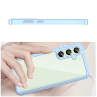 Kosmosa viedtālruņa apvalks ar gēla rāmi Samsung Galaxy S24 FE - zils