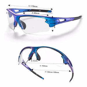 Rockbros 10069 UV400 riteņbraukšanas brilles - zilas