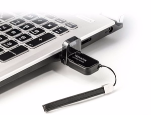 MEMORY DRIVE FLASH USB2 64GB/BLACK AUV240-64G-RBK ADATA