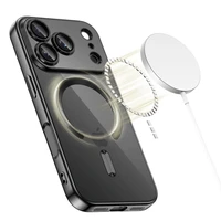 Tech-Protect MagFlex Magnētiskais viedtālruņa apvalks iPhone 17 Pro Max - caurspīdīgs melns