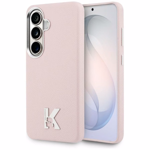 Maciņš Karl Lagerfeld K Metal Logo MagSafe Samsung Galaxy S26 rozā