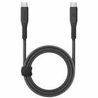 ENERGEA Kabelis Flow USB-C - USB-C1.5m melns/black 240W 5A PD Fast Charge
