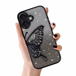 Viedtālruņa apvalks Tel Protect Butterfly Water Case iPhone 17 melns