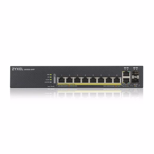 Zyxel GS1920-8HPV2 pārvaldāms Gigabit Ethernet (10/100/1000) komutators ar barošanu pa Ethernet (PoE), melns