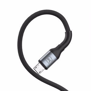 3mk Hyper Cable N-SERIES USB-A / MicroUSB 1m 5V/2.4A 12W kabelis - melns
