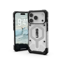 UAG Pathfinder Clear MagSafe Maciņš iPhone 17 Pro - Balts and Gray