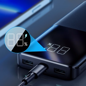 Внешний аккумулятор Power Bank Joyroom (JR-QP191) 10000mAh (2xUSB; 1xUSB-C; 22.5W) чёрный