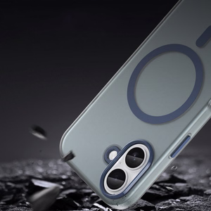 Magnetic Abrasive iPhone 17 Case Compatible with MagSafe - Matte Blue