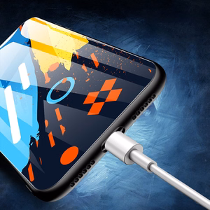 Krāsu stikla viedtālruņa apvalks izturīgs apvalks ar rūdīta stikla aizmuguri un kameras vāciņu iPhone 11 Pro Max raksts 1