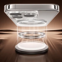 Joyroom JR-16JL6 iPhone 16 Pro īpaši plāns MagSafe saderīgs apvalks ar 360° gredzenveida statīvu - zelta krāsā