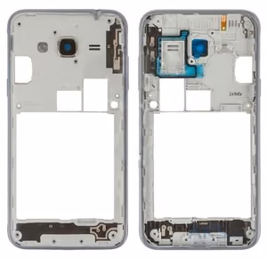 Vidējais korpuss Samsung J320 J3 2016 zeltains ar buzeri un sānu pogām oriģināls (lietots Grade B)