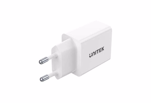 Unitek P1113A-EU - charger 2X USB-A,12W, balts