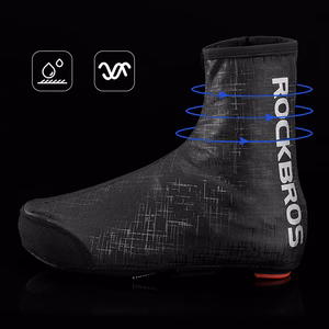 Rockbros LF1081 vēja un ūdensizturīgi apavu pārvalki 42-46 cm - melni