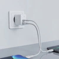 Acefast sienas lādētājs USB Type C / USB 32W, PPS, PD, QC 3.0, AFC, FCP balts (A5 balts)