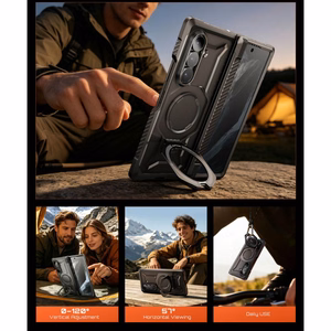 Supcase UB Grip Mag MagSafe maciņu komplekts, 2 gab., Samsung Galaxy Z Fold 8, melns