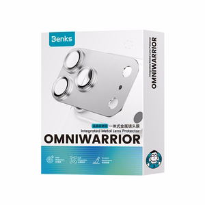 Benks OmniWarrior integrēts metāla kameras objektīvu aizsargs (C.M.SX.AP.BK.0071) iPhone 18 Pro Max (AR, melns)