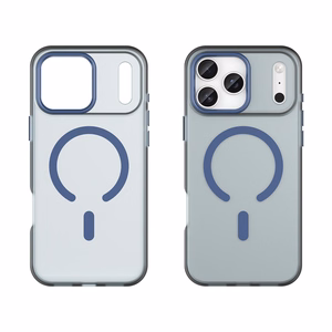Чехол Magnetic Abrasive для iPhone 17 Pro Max совместимый с MagSafe - матовый синий
