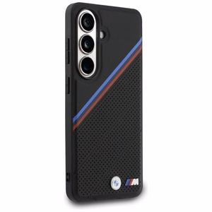 BMW Tricolor Metal Logo MagSafe maciņš priekš Samsung Galaxy S26 melns