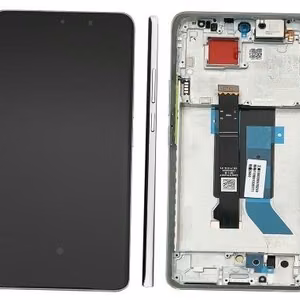 LCD ekrāns Xiaomi Poco X7 5G ar skārienjutīgo ekrānu ar rāmi sudrabs oriģināls (servisa iepakojums)