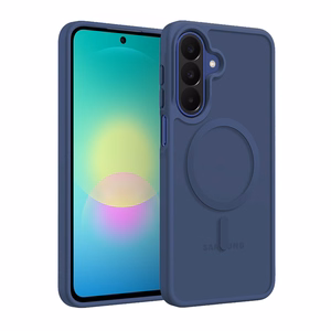Crong Hybrid Matte Magnetic MagSafe vāciņš ierīcei Samsung Galaxy A27 5G, tumši zils