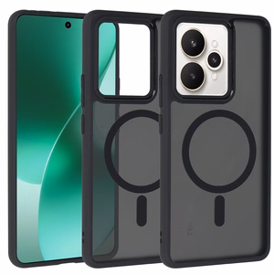 Pilnīgi matēts magnētiskais viedtālruņa apvalks Realme 15/15 Pro 5G melns