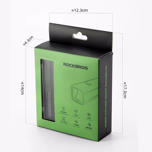 Rockbros RHL1500 priekšējais velosipēda lukturis 5000mAh 1500lm IPX6 - melns
