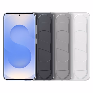 Samsung silikona viedtālruņa apvalks ar turētāju / statīvu Standing Grip Case EF-GS931CBEGWW Samsung Galaxy S25 - melns