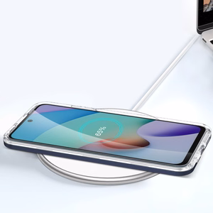 Caurspīdīgs 3in1 viedtālruņa apvalks Xiaomi Redmi 10 rāmja gēla vāks zils