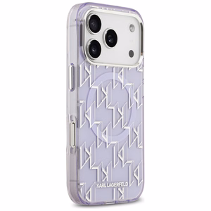 Karl Lagerfeld IML KL Monogramma Magnētiskais apvalks iPhone 17 Pro - violets