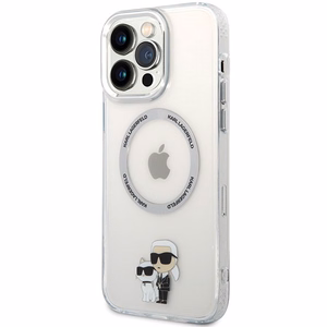 Karl Lagerfeld KKLHMP13XHNKCIT iPhone 13 Pro Max 6.7" Kietais vāciņš caurspīdīgs Iconic Karl&Choupette MagSafe