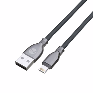 Forever Tornado kabelis USB - Lightning 1,0 m 3A melns
