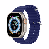 DUX DUCIS siksniņa OCEAN WAVE silikona Apple Watch 38 / 40 / 41 mm zila