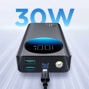 Portatīvais lādētājs Joyroom JR-PBF02 melns 20000mAh (30W) + Type-C kabelis