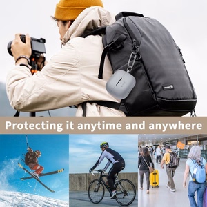 Tech-Protect silikona apvalks ar āķi Samsung Galaxy Buds 3 / 3 Pro - brūna