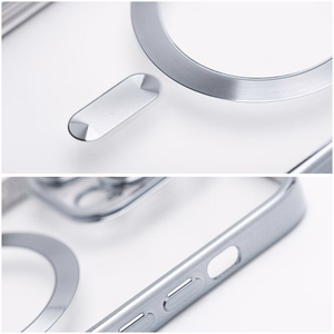 Maciņš Samsung A27 Electro Mag Cover saderīgs ar MagSafe sudrabs