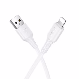 Kabelis USB-A uz Lightning Hoco 2,4A 1 m X120 balts