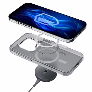 3mk Frosty Magnētiskais balts viedtālruņa apvalks Apple iPhone 12 Pro Max - balts