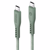 ENERGEA Kabelis Flow USB-C - USB-C1.5m zaļš/green 240W 5A PD Fast Charge