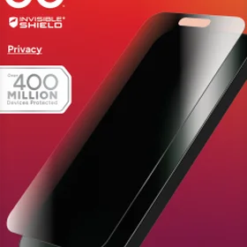 ZAGG InvisibleShield Glass Elite Privacy aizsargstikls iPhone 16 Pro Max viedtālrunim