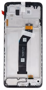 LCD screen Xiaomi Redmi 13C 4G/5G/Poco C65 ar touch screen un frame Melns original (service pack)