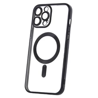 Color Chrome Magnētiskais viedtālruņa apvalks iPhone 13 Pro Max 6,7" melns