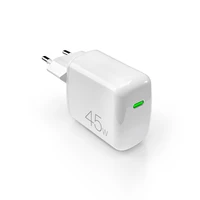 Puro Super Mini 45W PD GaN USB-C sienas lādētājs - balts