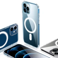 Anti Shock 1,5 mm Mag korpuss iPhone 16 Pro 6,3" caurspīdīgs ar lielu caurumu