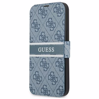 Guess GUBKP13S4GDBL iPhone 13 mini 5.4" zils/zils grāmatas tipa apvalks 4G Stripe