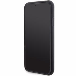 Karl Lagerfeld Gripstand Saffiano Karl&Choupette Pins чехол для iPhone 11 / Xr - чёрный
