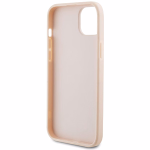 Karl Lagerfeld Kviltēts K Pattern apvalks viedtālrunim iPhone 15 Plus / 14 Plus - rozā