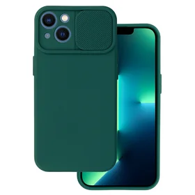 Camshield Soft viedtālruņa apvalks Iphone 13 tumši zaļa