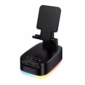 Borofone Portatīvais Bluetooth skaļrunis BR200 Marea 3 in 1 ar turētāju un 1500 mAh barošanas bloku melns