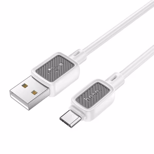 Cable USB A to Micro USB Hoco 2.4A 1m X108 white