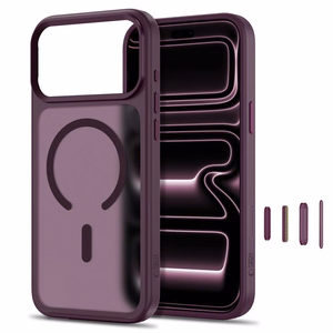 Tech-Protect Magmat MagSafe CC maciņš iPhone 18 Pro Max / 17 Pro Max, matēts bordo